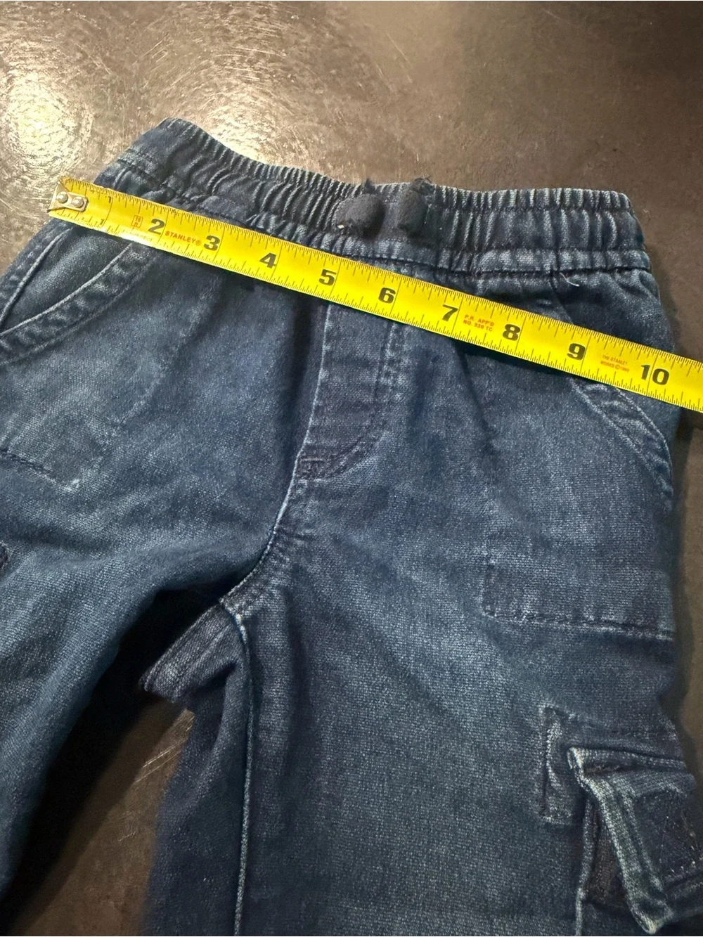 GAP Kids' Dark Blue Cargo Jogger Pants Sz 4 Jean-like